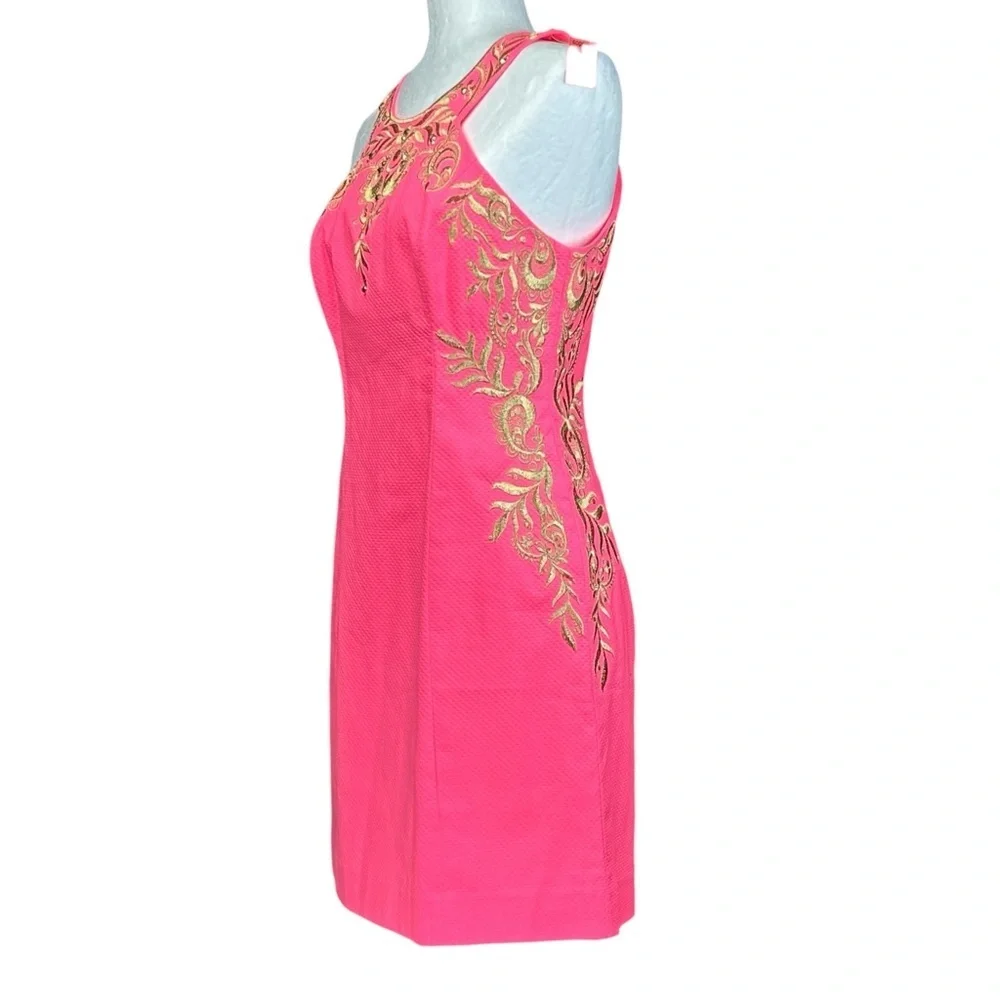 NEW Lily Pulitzer Tina Embroidered Shift Dress 2 Cruise Resort Old Money